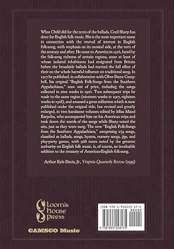 English Folk Songs from the Southern Appalachians, Vol 1